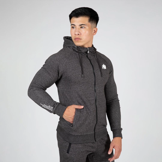 Gorilla Wear Payette Zipped Hoodie Grey Xl