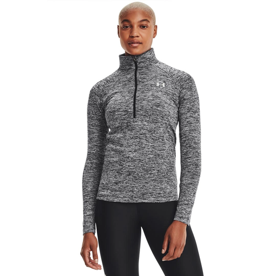 Under Armour Tech 1/2 Zip - Twist Black/metallic Silver