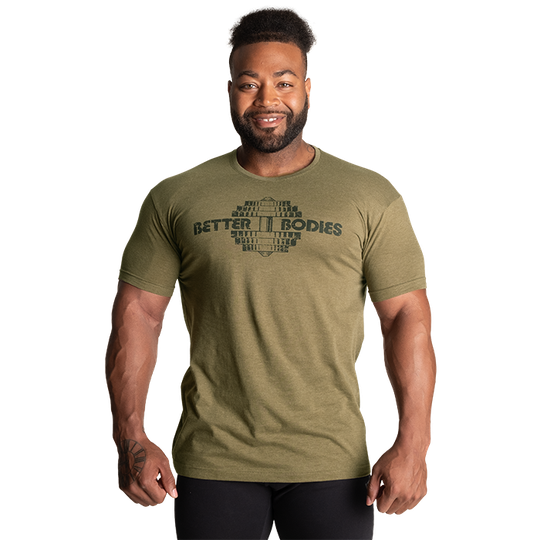 Recruit Tee, Army Green Melange