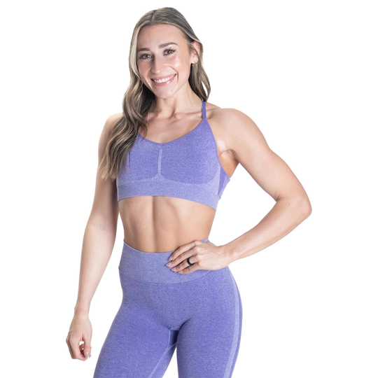 Better Bodies Curve Scrunch Bra Athletic Purple Melange S