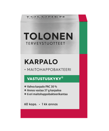 Tolonen Karpalo + maitohappobakteeri 60 kaps