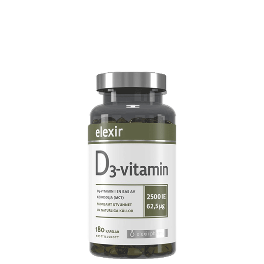 D3-vitamiini 2500 IE, 180 kapselia