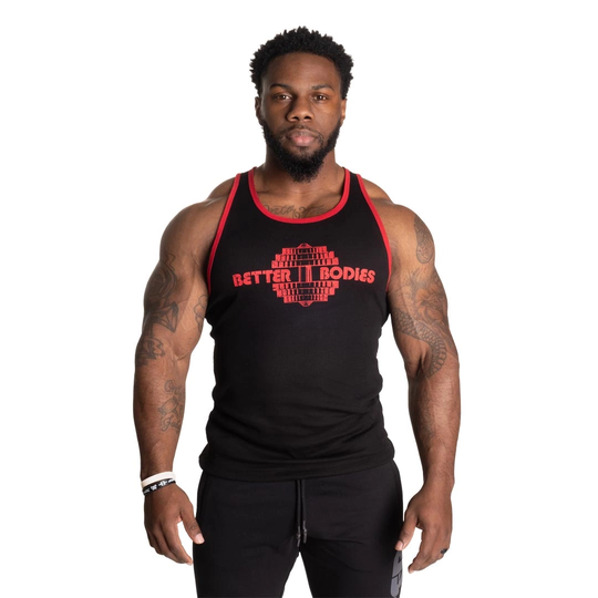 Better Bodies Dumbbell T-back Black/red L