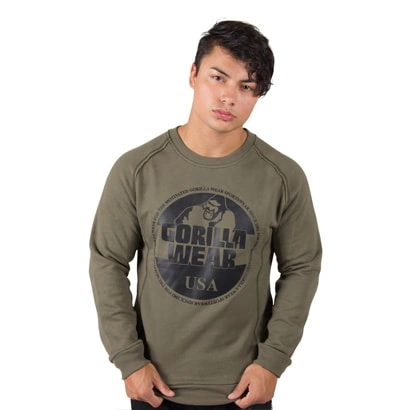 Gorilla Wear Bloomington Crewneck Sweatshirt Army Green Xxl