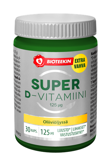 Bioteekin Super D-vitamiini 125 mikrog 30 kaps