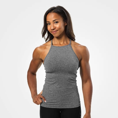 Better Bodies Performance Halter Graphite Melange L