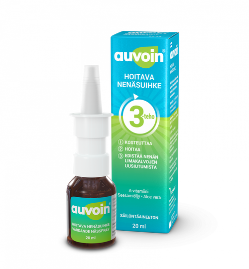 Auvoin hoitava a-vitamiini nenäsuihke 20 ml