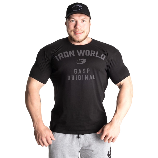 Gasp Atlas Tee Iron World Black Xxl