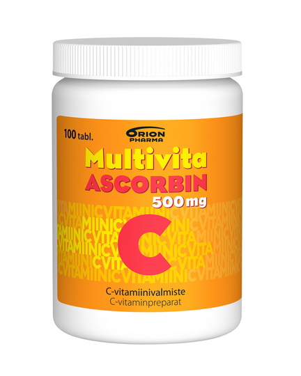 Multivita Ascorbin 100 tabl 500mg