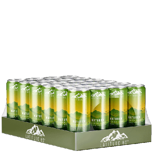24 x Latitude 65, 330 ml, Naturen - Citron/Lime