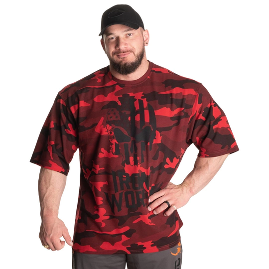 Gasp Thermal Skull Tee Red Camo S