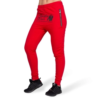 Gorilla Wear Celina Drop Crotch Joggers Red