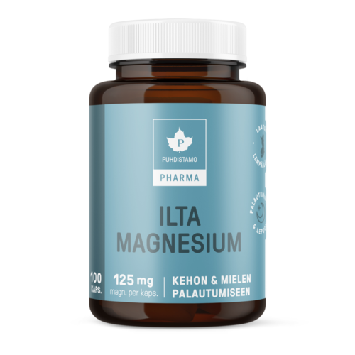 Puhdistamo Pharma Ilta Magnesium 100 kapselia