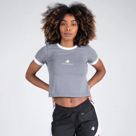 Gorilla Wear New Orleans Cropped T-shirt Grey M
