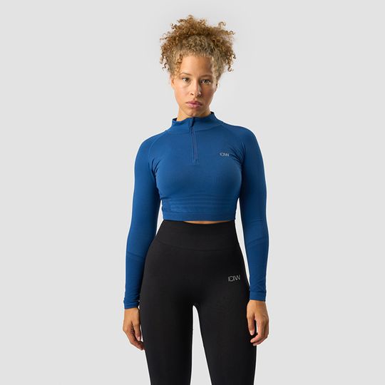 Define Cropped 1/4 Zip, Dark Navy