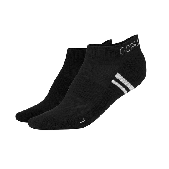 Gorilla Wear Quarter Socks 2-pack Black 43-46