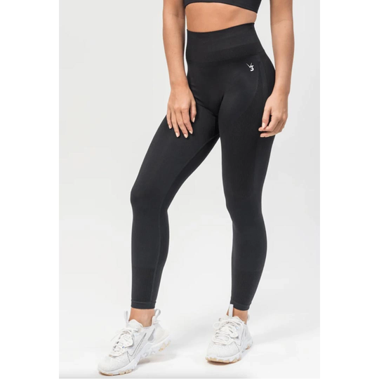 V3 Apparel Excel Seamless Scrunch Leggings Black S
