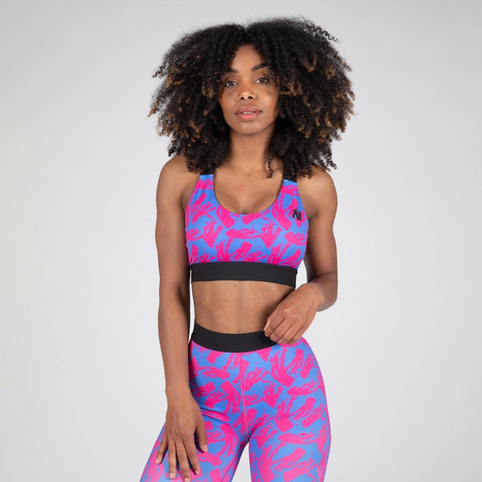Gorilla Wear Colby Sports Bra Blue/pink M