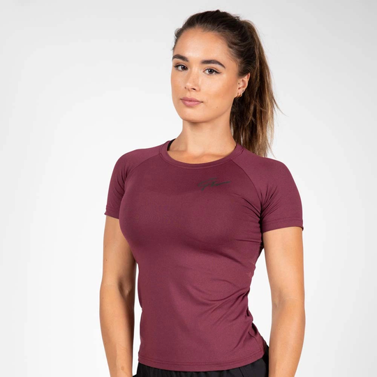 Gorilla Wear Holly T-shirt Burgundy Red S