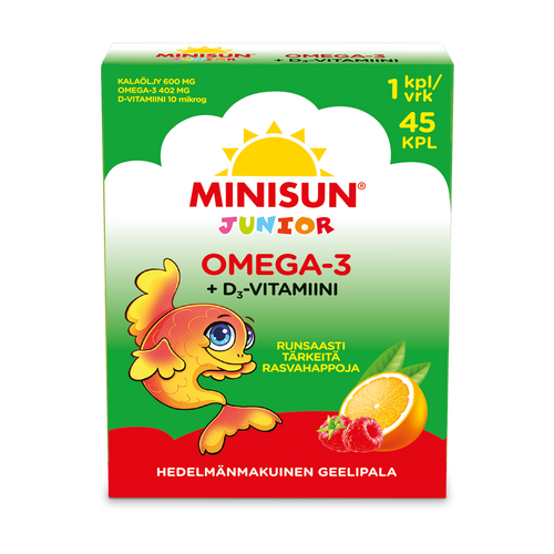 Minisun Omega-3 Junior 45 geelipalaa
