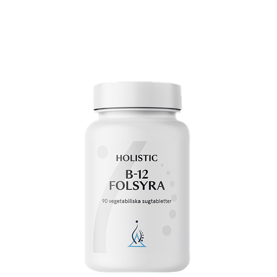 B12 Foolihappo 90 kasviperäistä imeskelytablettia