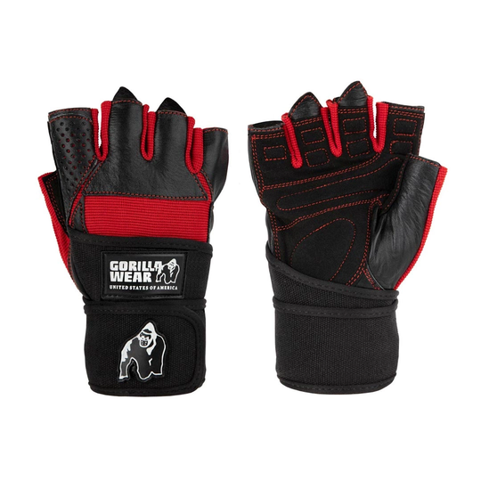 Gorilla Wear Dallas Wrist Wraps Gloves Black/red Xl