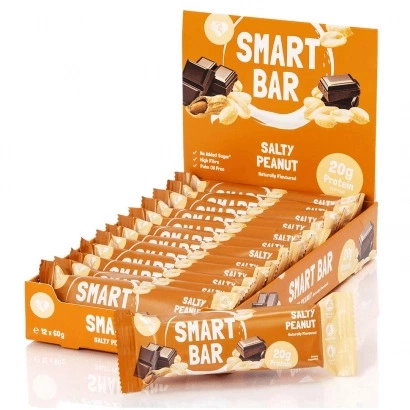 12 X Womens Best Smart Protein Bar 60 G Salty Peanut Butter