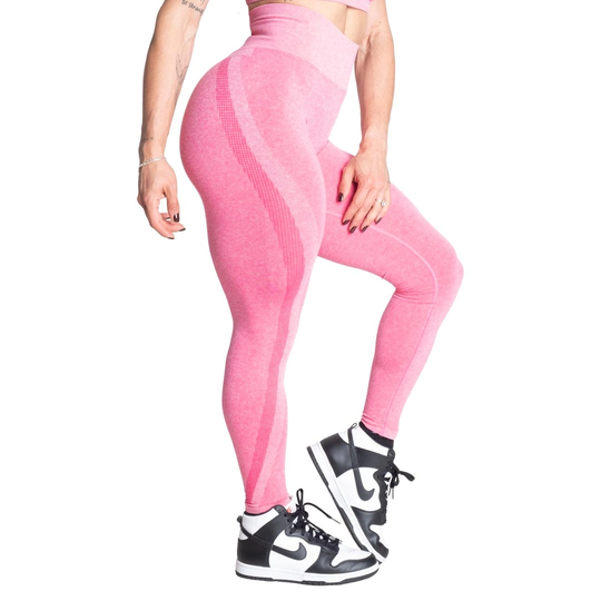 Better Bodies Curve Scrunch Leggings Hot Pink Melange Xs