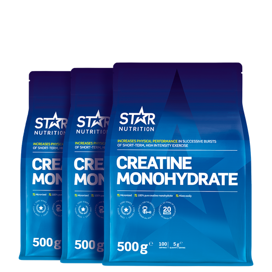 3 x kreatiinimonohydraatti 500 g