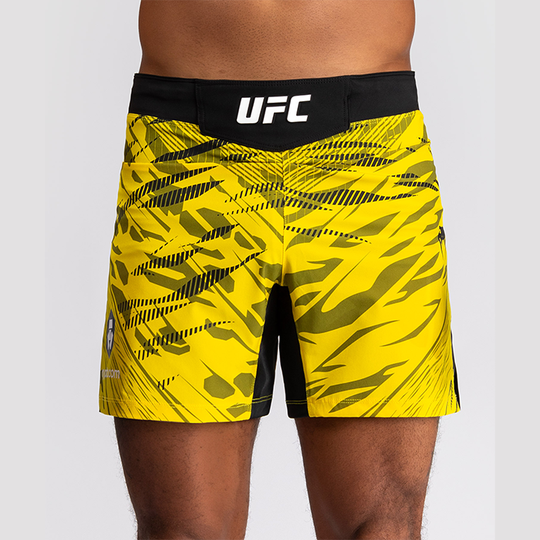 UFC Fusion Authentic Fight Night Men's Fight Shorts Short Fit Yellow