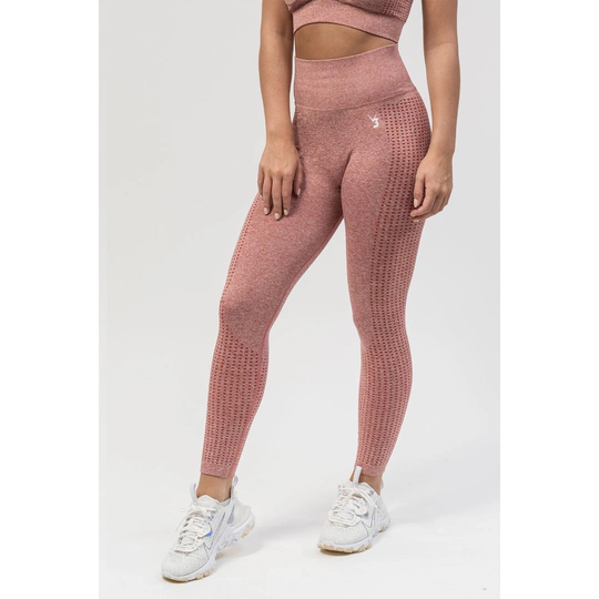 V3 Apparel Empower Seamless Scrunch Leggings Pink Marl