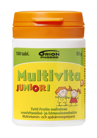 Multivita Juniori Tuttifrutti monivitamiini 100 purutabl