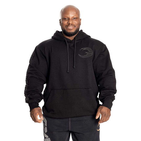 Gasp Distressed Hood Black Xxl