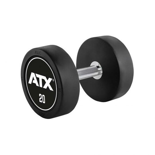 ATX® PRO-Style käsipaino logolla ja mustalla pohjalla 20 kg