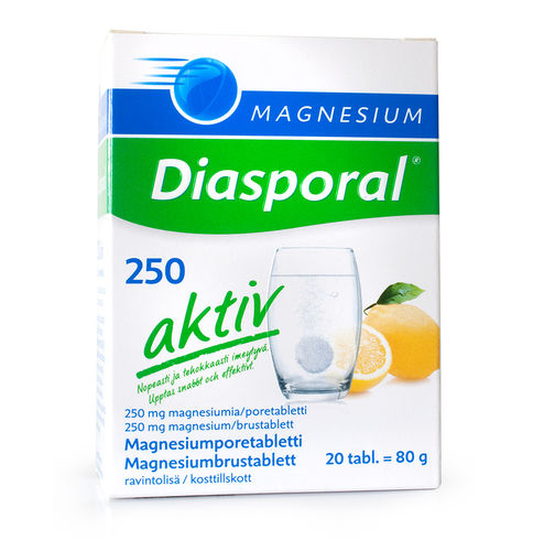Magnesium Diasporal aktiv 20 poretablettia
