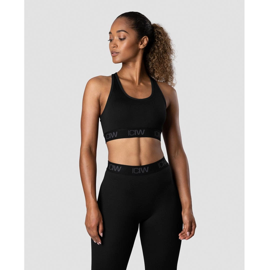 Icaniwill Define Logo Seamless Sports Bra Black L