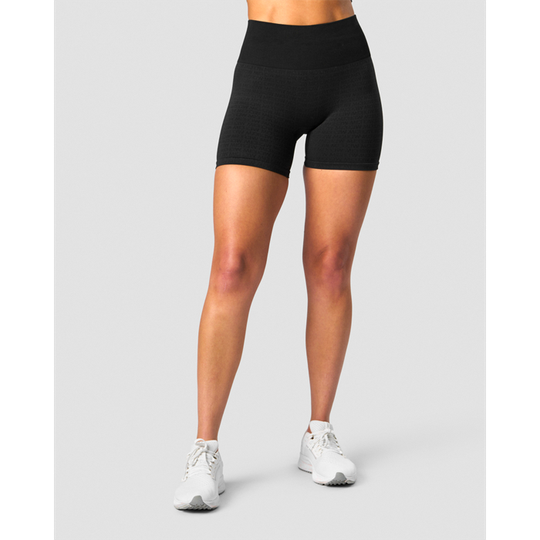 Signature Seamless Shorts, Black