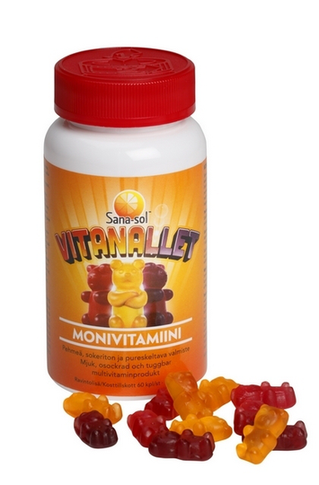 Sana-Sol Vitanallet monivitamiini 60 kpl