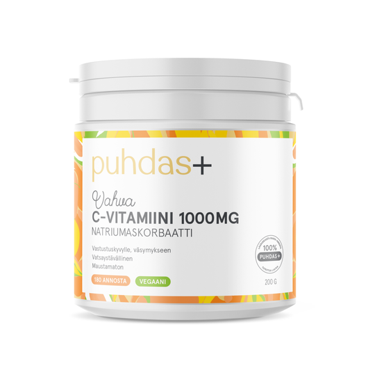 Puhdas+ C-vitamiini 1000 mg 200 g