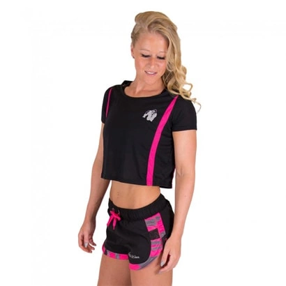 Gorilla Wear Columbia Crop Top Black/pink S