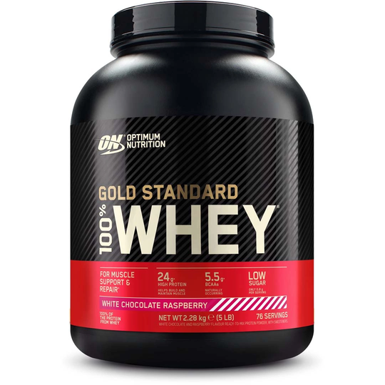 Optimum Nutrition 100% Whey Gold Standard 2.27 Kg White Chocolate Rasp