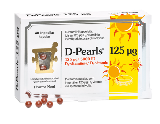 D-Pearls 125 mikrog 40 kaps