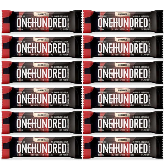 12 X Onetohundred Protein Bar 55 G Liqourice