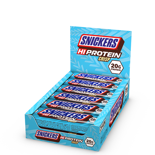 12 x Snickers High Protein Crisp Patukka 55 g Maitosuklaata