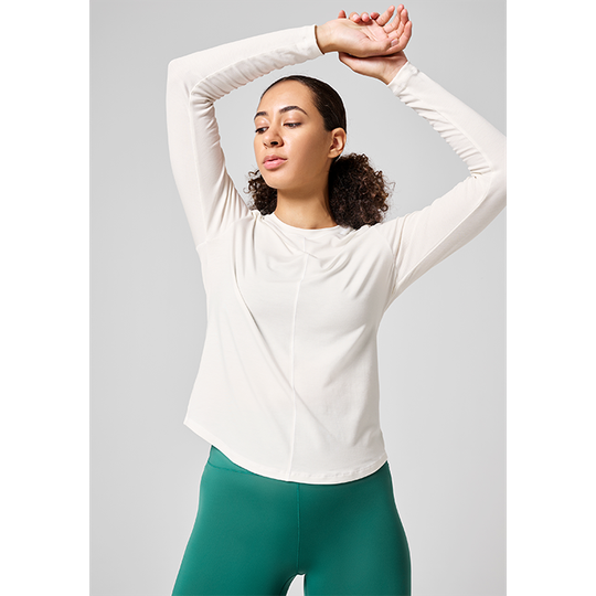Delight Crew Neck Long Sleeve, Off White