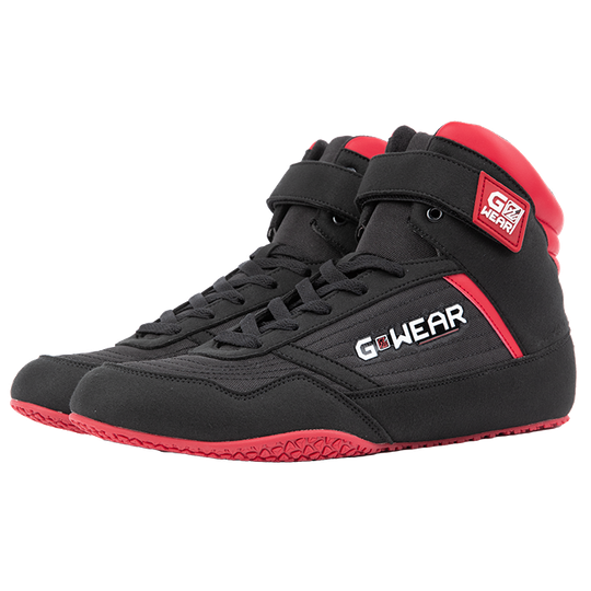 Classic High Tops, black/red