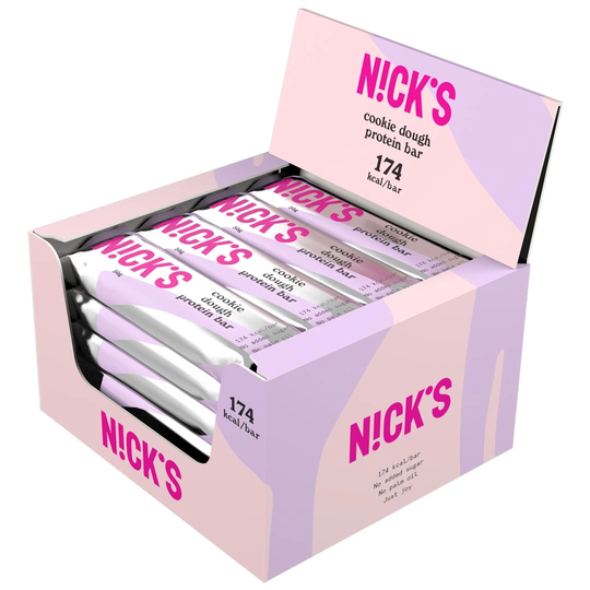 12 X Nicks Protein Bar 50 G Cookie Dough