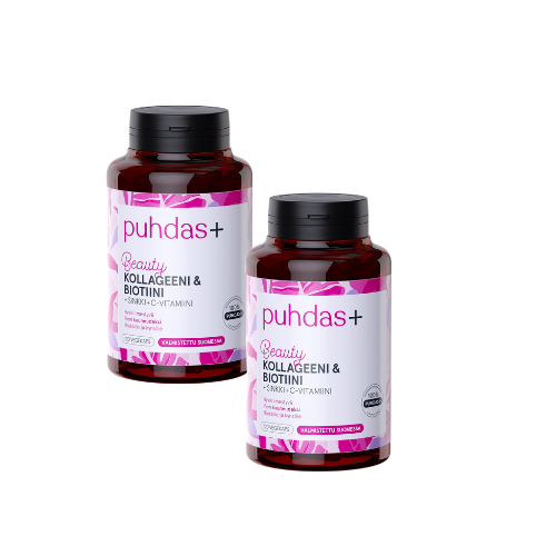 Puhdas+ Beauty Kollageeni & Biotiini kampanjapakkaus 2 x 150 kaps