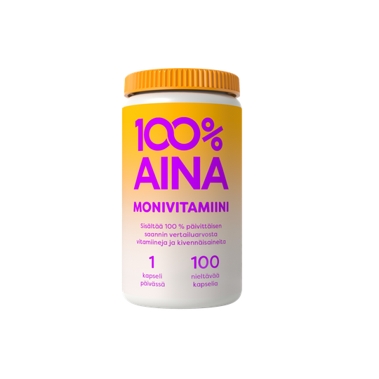 100 % AINA Monivitamiini 100 kaps