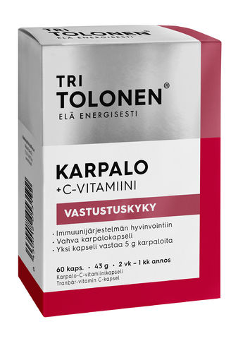 Tolonen Karpalo + C-vitamiini 60 kapselia